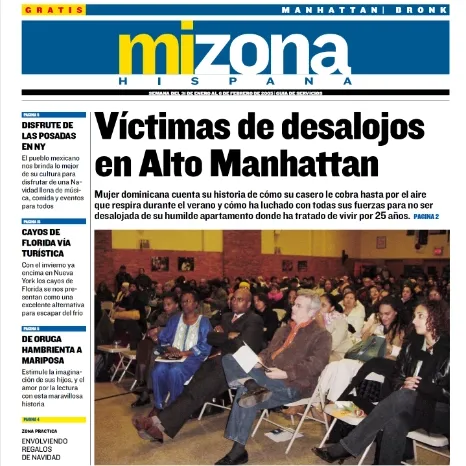 Cover of Mi Zona Hispana Newspaper